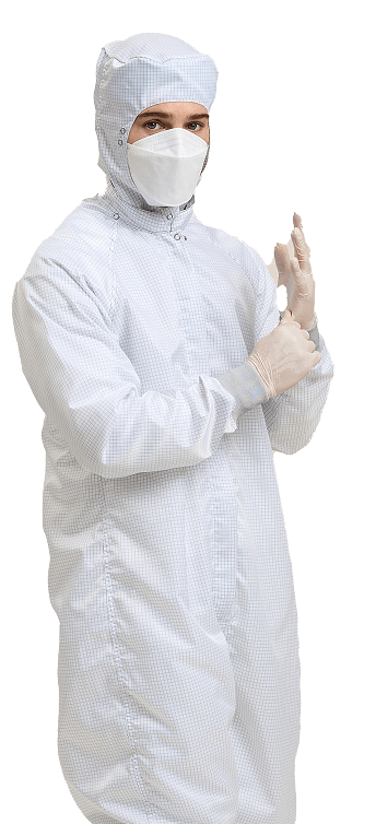 Pacs products medical garment hard disk coverall with hood