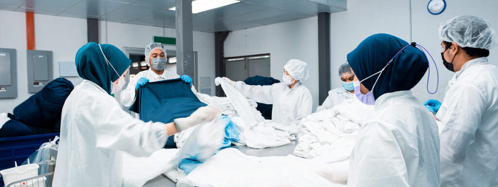 Pacs services cleanroom laundry section